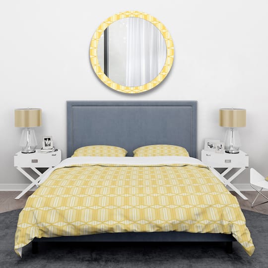 Designart 'Retro Ornamental Design III' Mid-Century Duvet Cover Set